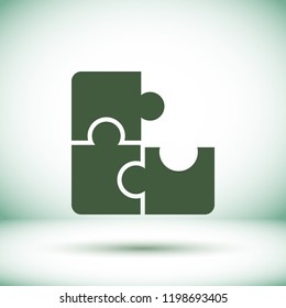 Vector icon puzzles 10 EPS