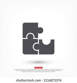 Vector icon puzzles 10 EPS