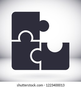 Vector icon puzzles 10 EPS