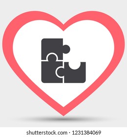 Vector icon puzzles 10 EPS