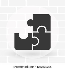 Vector icon puzzles 10 EPS