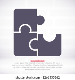 Vector icon puzzles 10 EPS