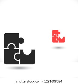 Vector icon puzzles 10 EPS