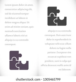 Vector icon puzzles 10 EPS
