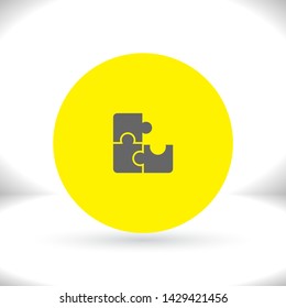 Vector icon puzzles 10 EPS . Lorem Ipsum Illustration design