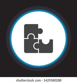 Vector icon puzzles 10 EPS . Lorem Ipsum Illustration design