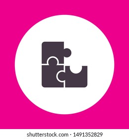 Vector icon puzzles 10 EPS . Lorem Ipsum Illustration design