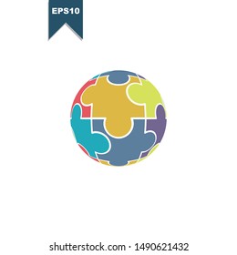 Vector icon puzzles EPS10 Illustration design