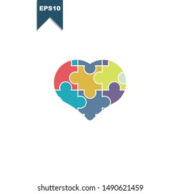 Vector icon puzzles EPS10 Illustration design