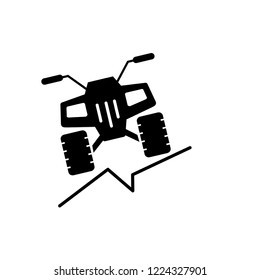 vector icon of quad offroad all wheel