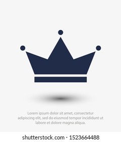 Сrown vector icon. Queen icon. Symbol king