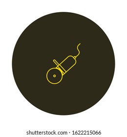 vector icon, radial saw shape tool