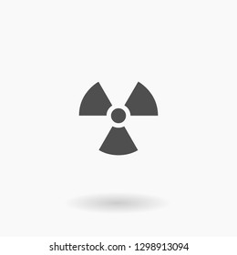 Vector Icon Radiation Warning Sign - Hazardous material
