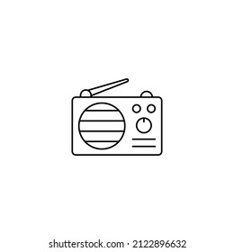vector icon radio logo template Radio vector icon