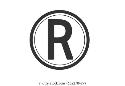 Vector icon Rand currency symbol