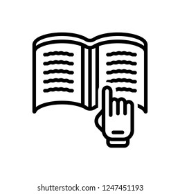 Vector icon for read