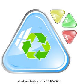 vector icon of recycle symbol