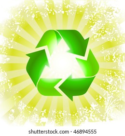 icono vector del símbolo de reciclaje
