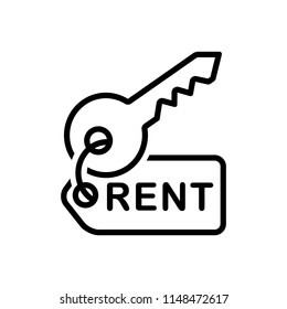 Vector Icon For Rent Key