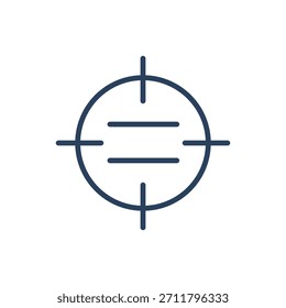 Ícone de vetor que representa OKRs, ilustrando objetivos, principais resultados, controle de desempenho e metas da equipe.