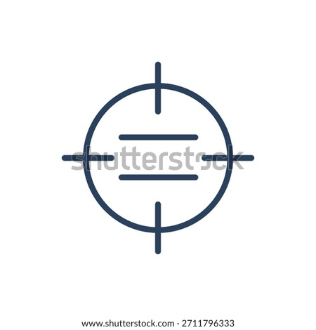 Vector icon representing OKRs, illustrating objectives, key results, performance tracking, and team goals.