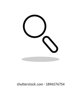 Vector icon of research include shadow.  simple design for graphics, logos, websites, social media, UI, mobile apps, EPS10