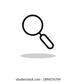 Vector icon of research include shadow.  simple design for graphics, logos, websites, social media, UI, mobile apps, EPS10