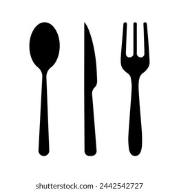 vector icon of restaurant fork spoon and Chef hat. Toque