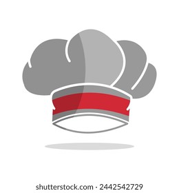 vector icon of restaurant fork spoon and Chef hat. Toque