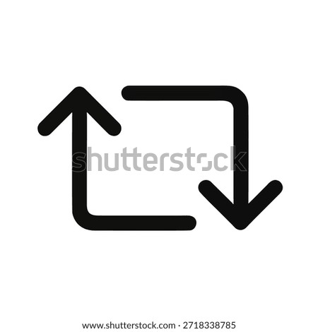 Vector Icon Retweet arrow looping