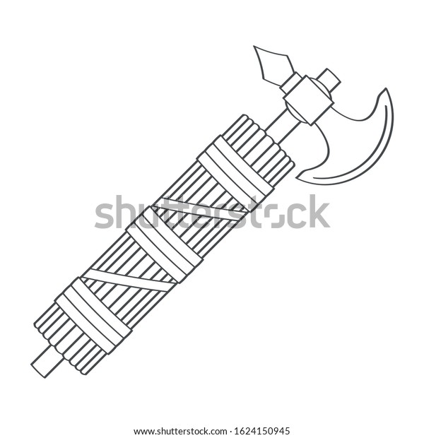 Vector Icon Roman Fasces Stock Vector (Royalty Free) 1624150945 ...