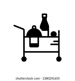 Vector icon for room service