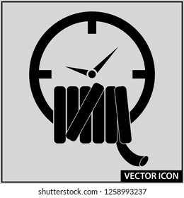 vector icon rope wound on a watch
