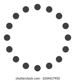 Vector icon round loading bar. Loader progress sign, symbol