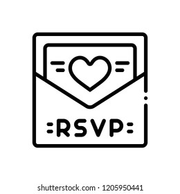 Vector Icon For Rsvp