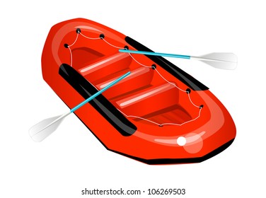 vector icon rubber boat