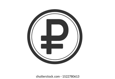 Vector icon Ruble currency symbol