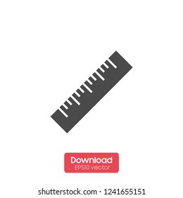 vector icon of ruler