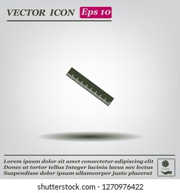 vector icon of ruler