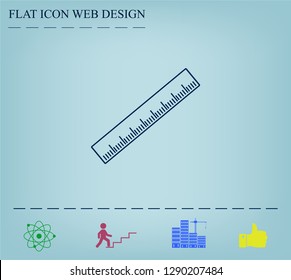 vector icon of ruler