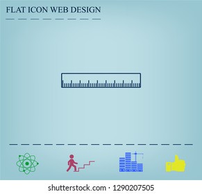 vector icon of ruler