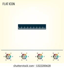 vector icon of ruler