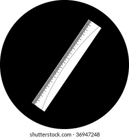 vector icon of ruler
