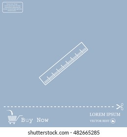 vector icon of ruler