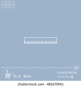 vector icon of ruler