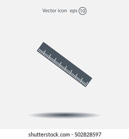 vector icon of ruler