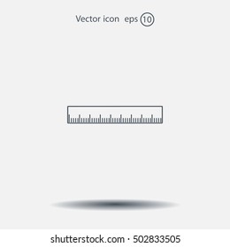vector icon of ruler