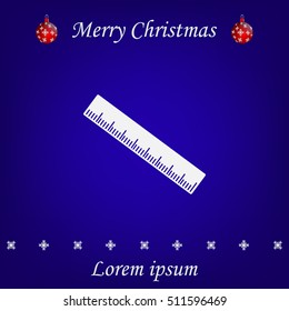 vector icon of ruler