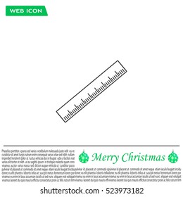 vector icon of ruler