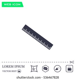 vector icon of ruler